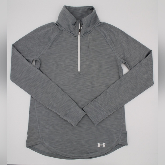 Under Armour Other - Under Armour HeatGear Gray 1/4 Zip Pullover Active Shirt